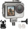 FitStill 263FT/80M wasserdichtes Gehäuse aus Aluminiumlegierung für DJI Osmo Action 5 Pro/Action 4, Schutzhülle mit 2 Cold Shoe Unsichtbares Tauchgehäuse für Osmo Action 5 Pro/4 Kamera-Zube