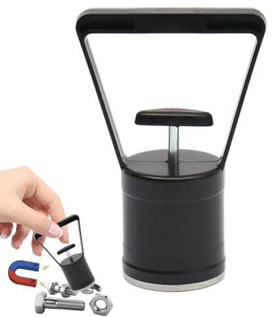 Magnete per chiodi, strumento di raccolta del separatore magnetico con sgancio rapido, capacità di 3,6 kg, afferra viti chiodi e bulloni attrezzatura con manico in gomma, strumento di raccolta del