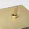 Satin Brass Straight Knurled Switches and Sockets (1 gang 2 way Toggle)