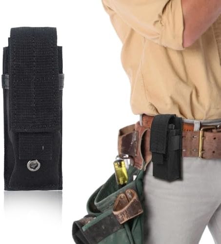 COYUN 1 Pcs Taktische Taschenlampe Tasche, Taktische Taschenlampe Militär Taschenlampe Holster Verdicktes Molle Gürteltasche Taschenlampe Halter Holster Taschenlampe Für Camping Wandern Angeln Jagd