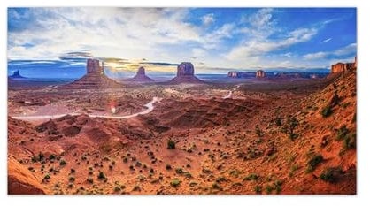 MUHJDYC Landschaft Leinwandbilder für Wohnzimmer Schlafzimmer Dekoration-Rocks Hill-Natur Poster und Drucke-Moderne Wandbilder 40x75cm Ungerahmt