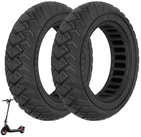 Prodrocam 9,5 x 2,5 Vollreifen für NIU KQi3 Sport/Pro/Max Elektroroller 9,5 Zoll Vollgummireifen Solide Reifen Vorne oder Hinten Roller Ersatzreifen Wabenreifen (Schwarz*2)