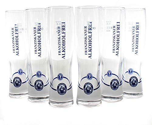 Franziskaner Weißbier Gläser 6x0,3l alkoholfrei Monaco Slim ~mn 1062 6i2l
