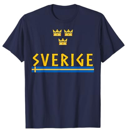 Sverige Sweden Flag Shirt Swedish Sports Jersey Tre Kronor T-Shirt