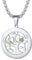 Suplight Collana Personalizzata Donna Acciaio Albero della Vita Rotondo Collana Donna Personalizzata con Pietra e Nome Collana Acciaio Personalizzata Donna Collana Oro con Nome Regalo Donna e Ragazza