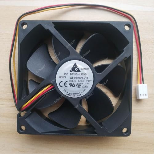 CYRMZAY Compatible for DELTA AFB0924VH 9CM 9.2CM 92 * 92 * 25 mm 9225 24V 0.40A case axial Cooling Fan