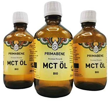 Primabene, 100% MCT Öl Bio - Ideal für Paleo-, Low-Carb- und ketogene Diäten (1 x 500 ml)