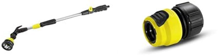 Kärcher 2.645-137.0 Giessstab Premium & 2.645-194.0 Schlauchkupplung (Universal Plus, mit Aqua Stop) schwarz