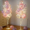 2 Sets Balloon Column Stand Kit with String Light Balloon Stand for Floor - Pearl pink balloons for Birthday Wedding Anniversary Party Decoration
