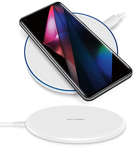 QI Wireless Ladestation kompatibel für Gigaset GX6 Pro GX4 Pro GS3 GS4 GS5 Kabellos Charger Induktives Universal Schnellladegerät, Farben:Weiss