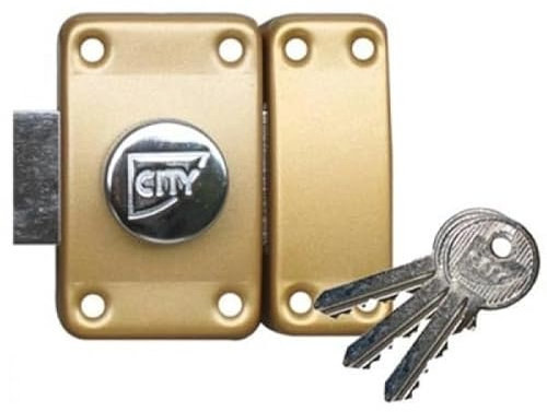 ISEO FRANCE SAS (CAVERS) DFA77111 Verrou ISEO City 25 à Bouton-Cylindre 60 mm-sur variure N V04-10020602V04, NSP