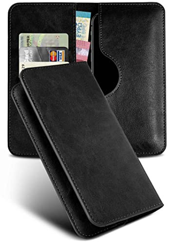 moex Purse Case für LG X Power 3 Handytasche mit Geldbörse, Klapphülle aus PU Leder mit Kartenfach, Flip Case Schutzhülle 360 Grad Rundumschutz Booklet Lederhülle, Schwarz