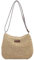 Summer Straw Bag Female Straw Beach Bag Fashion Braided Single Shoulder Bag Straw Cross Body Bag All-match Beach Bag Beige Straw Handbags for Women