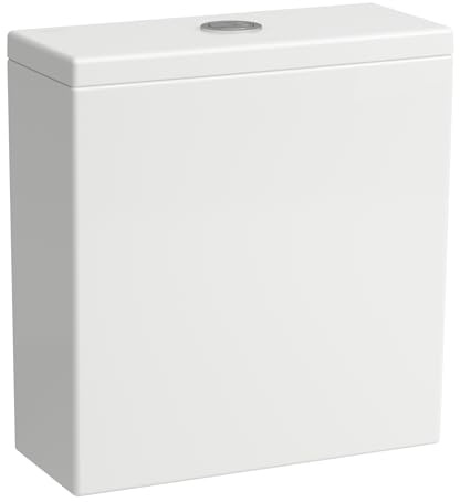 LAUFEN Kartell Spülkasten für Stand-WC-Kombination 824337, Zwei-Mengen-Spülung, Wasseranschluss hinten, H8293310009711, Farbe: Weiß