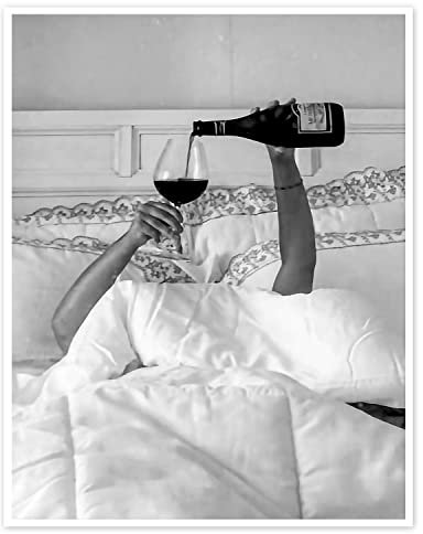 PDFI Vintage-Wandbilder, ästhetisches Poster, feministischer Weindruck, trendig, flippig, Wanddekoration für Wohnzimmer, Badezimmer, Bar, Wagen, 40,6 x 61 cm, ungerahmt