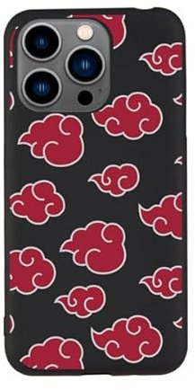 Akatsuki Official Naruto Case for iPhone 14 Pro MAX to Protect Your Mobile Phone, Transparent Flexible Silicone Case with Official License