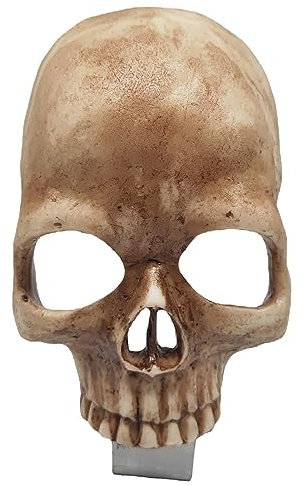Garosa Gothic-Totenkopf-Nachtlicht, Raumdekoration, Skelett-Lampe, Einzigartiges Totenkopf-, Lampendekoration, Halloween-Skelett, Gruselige Heimdekoration für Männer und