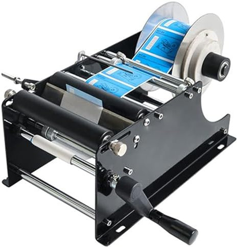 Manuelle Rundflaschen-Etikettiermaschine, halbautomatische Etikettiermaschine, manuelle Rundflaschen-Etikettiermaschine, manueller Rundflaschen-Etikettenaufkleber