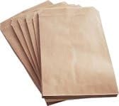100 Stück - Papiertüten groß - XL Tüten - 21x30 cm - Kraftbeutel - Papiertüten braun - Braune Papiertüten - Fournituren Beutel - Leckerli - Geschenktüten - Verpackungsbeutel