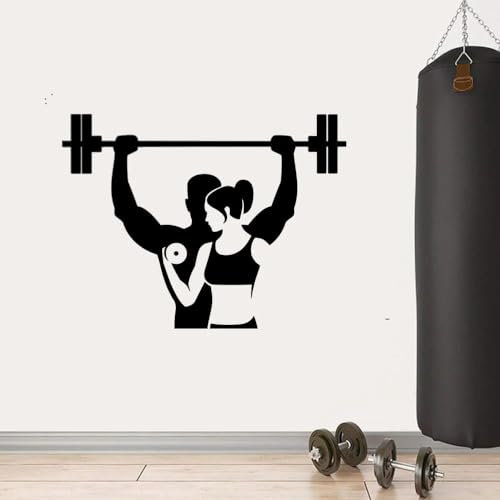 YOUSHIHUI Turnhalle Dekoration Aufkleber Fitnessstudio Poster Wandbild Bewegliche Kunst Poster 76x58cm