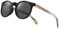 WOODONLY Holz Runde Polarisierte Sonnenbrille - Mode Holz Sonnenbrille für Damen und Herren Perfekte Geschenke (Grau)