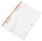 Mozeat Lens A5 Ringbuch Transparent Ring Binder Wasserdicht Notebook-Schutz mit Druckknopf Roségold Hülle aus Weichem PVC 6 Ringe Loose Leaf Binder Nachfüllbares Ringordner