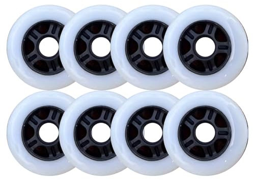 Skateboard-Rollen, 8er-Pack, 85A, 84 mm, Inline-Rollschuhrollen für den Innenbereich mit Lagern, vorgesehen zum Austauschen von Inlineskates, Rollschuhrollen für den Innenbereich,
