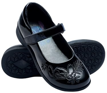 Disney Stitch Schuhe Mädchen | Mädchenschuhe | Schwarz Schulschuhe | Offizielle Stitch Merchandise