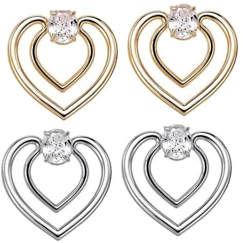 Moda Sciarpa Anello Fibbia - 4 Pcs T Shirt Clip per Donne, Fibbie Cintura con Clip Cravatta per Abbigliamento Femminile