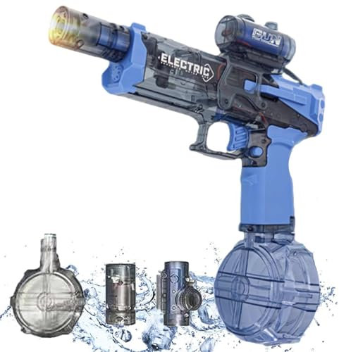 JetBlaze Aqua Pulser – Wasserpistole mit Feuereffekt, perfekt for energiegeladene Strand- und Pool-Partys(Blue)