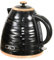 HOMCOM Electric Kettle, 1.7L, Fast Boil, 3kW Cordless Water Kettle with Removable Washable Anti-scale Filter, Auto Shut-off, 360° Swivel, BPA Free, Black Water Ripple Texture