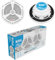 KIT SET PARA BOSS AUDIO SYSTEMS MR652C 2 altavoces coaxiales marinos Sistema de 2 vías 16,5 cm 6,5 de diámetro, 175 vatios rms 350 vatios max, 4 ohmios, 90 db, resistente al agua, barco, mar, por par