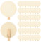 Pilikoll 50 Pezzi Mollette in legno con 4cm Disco Mini Mollette Decorative in Legno Rotondo mollette in Legno in Miniatura mollette per Bucato Riutilizzabile per Cartoline,Lettere