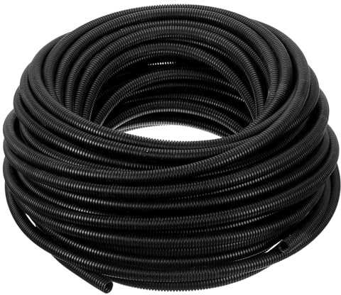 QUARKZMAN Tubo de Manguera de Alambre 30M - 10mm, Manguera de conducto de Alambre Protector de Cable Manguitos Flexibles Cubierta de Alambre eléctrico