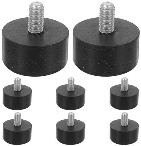 jojofuny 8 Stück Möbel Nivellierfüße Verstellbare Gummifüße Gewinde Einschraubbare Nivellierfüße Verstellbare Nivellierfüße Zum Anschrauben Von Möbeln Für Tische Stühle Und Sofas