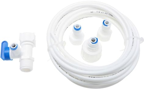 Toddmomy Ice Maker Water Line Connector 5m Hose Dedicated Adapter Kit for Ice Maker Installation Water Supply Pipe Fitting Suitable for Fridge and Freezer Use
