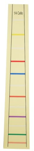 DEARMAMY Cello Fingerboard Label Sticker Langlebiger Leicht Entfernbarer Griffbrett Aufkleber für Anfänger Praktischer Positionsmarker zur Effizienten Übung und Verbesserung der