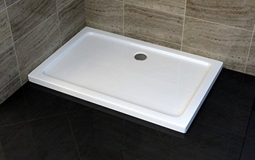 Bagno Italia Piatto doccia ultrasottile in acrilico alto 5cm rettangolare 80x120 I