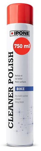 IPONE - Cire Nettoyante Moto Multi-Surfaces - Cleaner Polish - Lustre et Fait Briller - Nettoie sans Eau et Effort - Ne laisse pas de Traces ni de Fini Gras - Enlève les micro-rayures - 750 ml