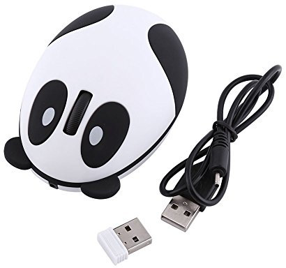 Ottico Mouse Wireless，Cartoon Mouse di Gioco senza Fili di 2.4GHz per Computer, Android e IOS