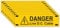 iSigns Warning Signs (Danger Live DC Cable), Pack of 10 Tags, 75x20mm, Durable Electrical Warning Labels, Easy to Install Live Cable Sign, British HSE Standards Approved