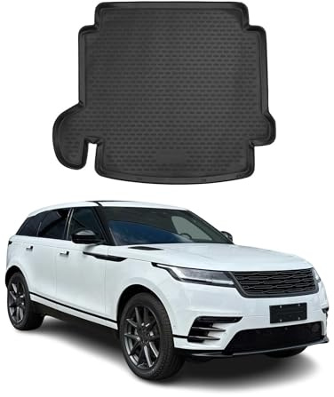 OMAC Kofferraumwanne für Land Rover Range Rover L405 2015-2021 TPE Schwarz | Kofferraummatte, Laderaumwanne, Allwetter, fahrzeugspezifisches Produkt, Antirutsch, 3D-Passform, wasserdicht