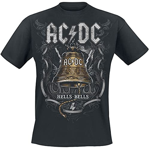 AC/DC Hells Bells Unisex T-Shirt schwarz L 100% Baumwolle Band-Merch, Bands, Nachhaltigkeit