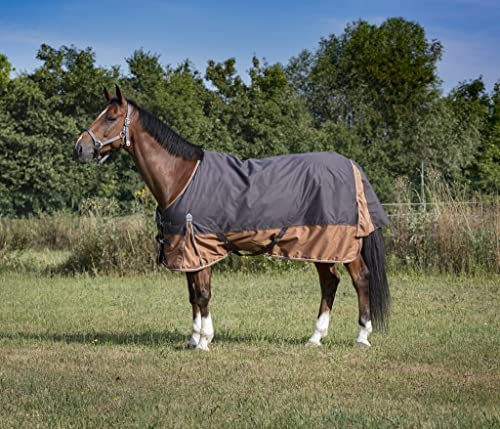 Stalldecke 600D TYREX AISANCE EquiTheme grau/braun 155cm