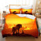Der König der Löwen 3D Bettwäsche Set - Bettbezüge Kissenbezüge Lion Simba Kinder Zimmer Dekor Tröster (135x200cm)