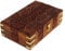 Ajuny Handgeschnitzte Handgefertigte Dekorative Blumen Schnitzereien aus Holz Mehrzweck Aufbewahrungs Organisator Schatzkiste Andenken Schmuckhalter Boxen Geschenke, 8x5 Zoll