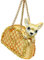 SIKORA BS487 Chihuahua in der Handtasche Christbaumschmuck Glas Figur Weihnachtsbaum Anhänger