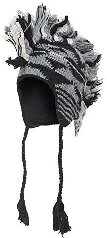 THE COLLECTION ROYAL Mohawk Beanie-Mütze mit Ohrenklappen, mit Wolle gefüttert