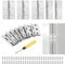 YSDMY 10pcs Timber Door Hinges (3Inch), 75mm Stainless Steel Folding Butt Hinges with 60 pcs Screws, Bonus with Screwdriver, Fire Door Hinges for Internal & External Doors