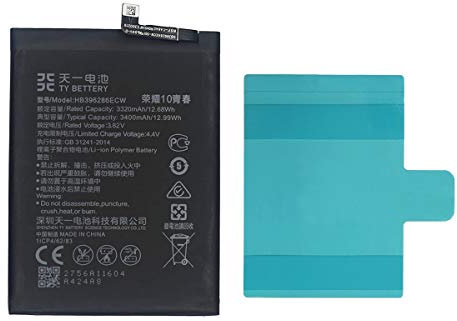 [TY BETTERY] Batterie Compatible avec HB396286ECW Huawei Honor 10 Lite